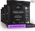 Wipex Gym Wipes for Equipment - Lavender Essential Oil Infused Cleaning Vinegar Solution - Natural Large 8x12 Wipes 700 Count (Pack of 4) Fresh Fitness Center Cleaner