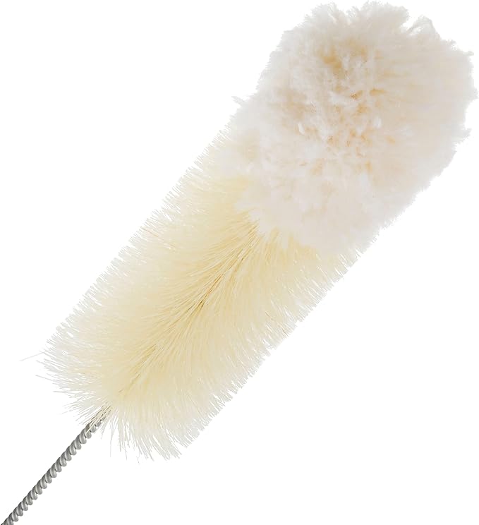 Redecker Bottle Brush with Beechwood Grip for Soda Bottles/Jars/Specialty Glassware Tampico Fiber and Wool Bristles 14 Inches Long Made in Germany