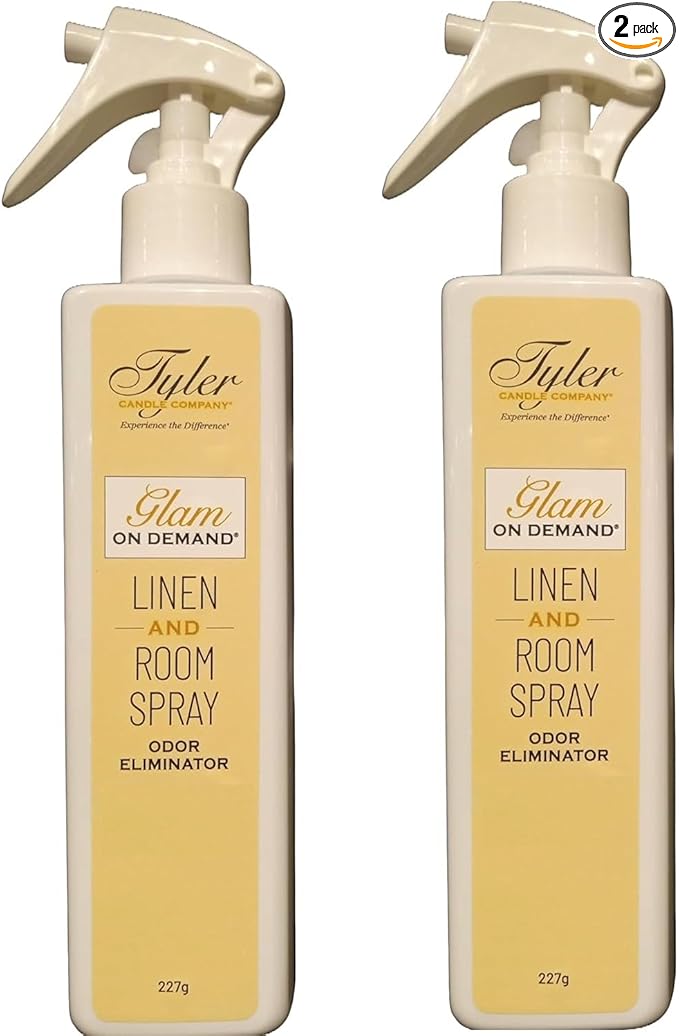 Tyler Candle Company - Spray On Demand - HIgh Maintenance fragrance - 227g / 8oz (Pack of 2) Clear
