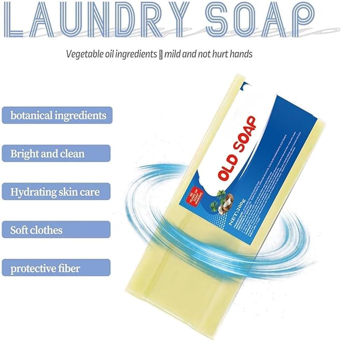 Canal Old Soap with Brush2024 New Canal Soap Bar for Stains Canal Soap Bar Stain Remover Easily Remove Stains from Clothes Grand Canal Soap for Clothes Shoes And Any Stains. (3PCS)