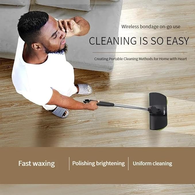 Cordless Electric MopFloor Scrubber and Polisher MachineSpinning Cleaner VacuumElectric Mops for Floor CleaningFloor Buffer Polisher for Home with Replacement Pad