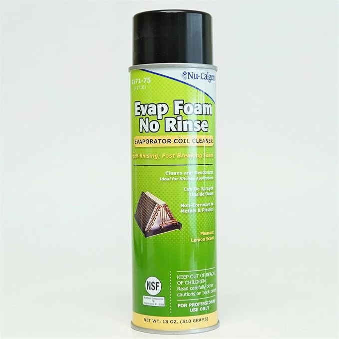 Nu-Calgon 4171-75 Evap Foam No Rinse Evaporator Coil Cleaner 18 OZ