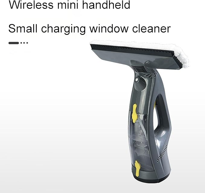 Wireless Hand-held Window Cleaner Multi-Function Wet and Dry Glass Cleaner Ergonomic Handle Plastic Hose Design Window Cleaning Equipment