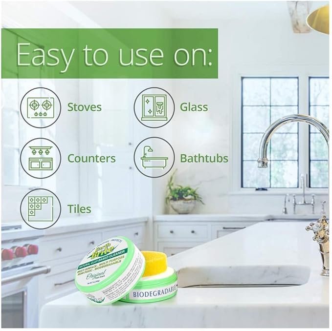 All Purpose Cleaner 2-Pack – Clay Bar Cleans Stoves Bathrooms and All Hard Surfaces – 100% Natural Cleaning Product