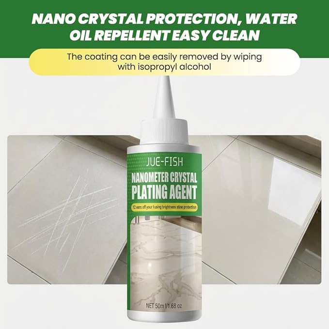 Multi-Surface Nano Crystal Coating: Granite Countertop Cleaner with Protection for Stone Surfaces - Restores Shine &amp Polishes Granite Marble Quartz Tiles and More (3 pcs)