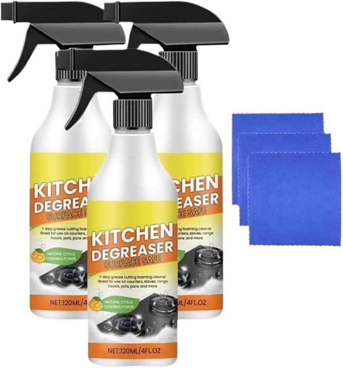 Kitchen Degreasing Foam Cleaner Household Kitchenware Stain Cleaner Multipurpose Foam Cleaner Spray for Range Hood Foam Cleaner