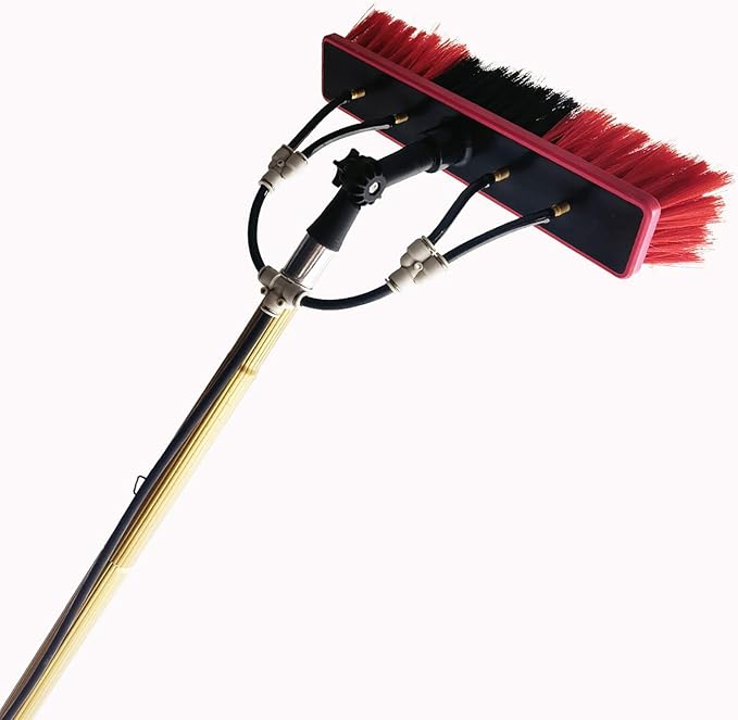 3.6-9m Window Cleaning Telescopic Rod Solar Panel Cleaning Telescopic Cleaner Greenhouse roof photovoltaic Panel Cleaning 7.2M/55cm Brush Head