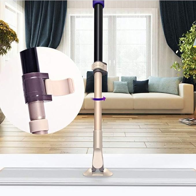 Lazy Flat Mop Stainless Steel Handle House Cleaning Dust Water for Wooden Floor Ceramic Tile Microfibre Fabric