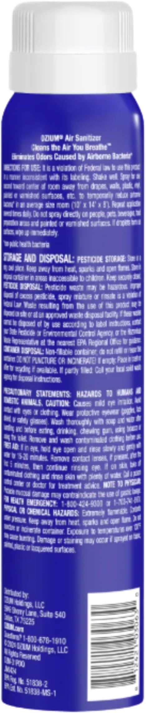 Ozium 3.5 Oz. Air Sanitizer &amp Odor Eliminator for Homes Cars Offices and More Outdoor Essence 4 Pack