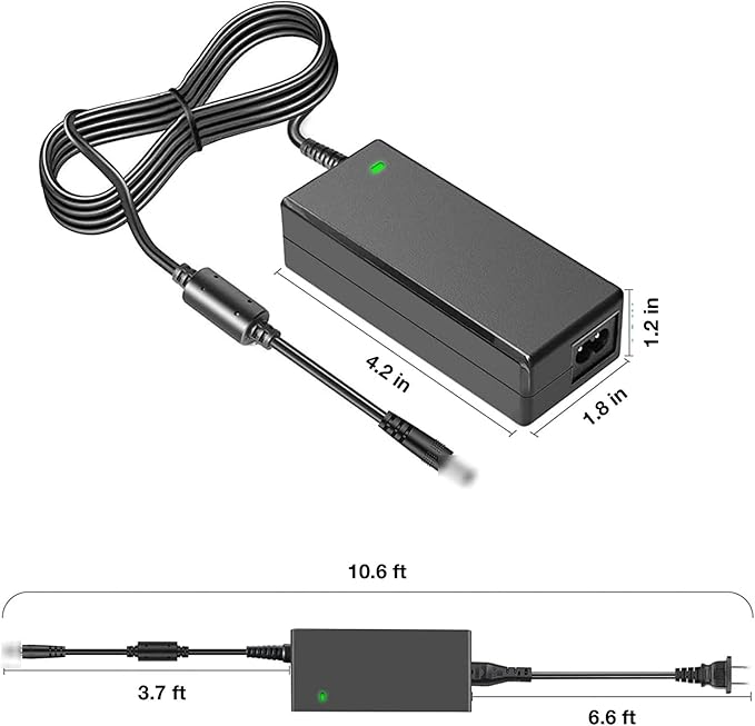 AC Adapter Replacement for ECOVACS Winbot W1 PRO W1PRO WG888-12 Window Cleaning Robot Intelligent Cleaning Water Spray 2800Pa BLJ96W240400P-US 24VDC Power Supply Mains PSU