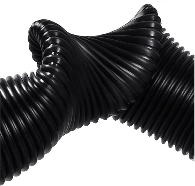 General Vacuum Cleaner Hose Inner 40mm Outer 48mm Bellows Straws Industrial Thread Hose Durable Vacuum Cleaner Part Soft Pipe(Black-4m (40mm))