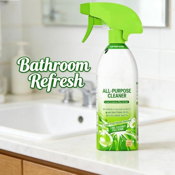 Cleanways All Purpose Cleaner 500ml Plant-Based Multipurpose Cleaner Spray for Kitchen Bathroom &amp Appliances No Rinsing Required (3pcs)