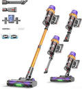 Cordless Vacuum Cleaner for Home 550W Powerful Stick Vacuum – 50Kpa Strong Suction with 80Min Runtime Anti-Tangle Design Lightweight for Pet Hair Carpet &amp Car Cleaning
