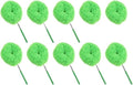 Reusable Microfibre Ceiling Fan Duster Dusting Dust Blade Cleaning Adjustable Length Household Tool(Green-10PCS)