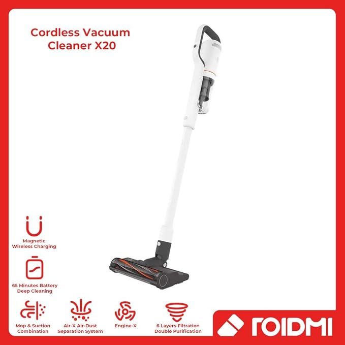ROIDMI X20 Cordless Vacuum Cleaner  White