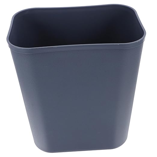 13quart Space-Saving Square Trash Can for Office Kitchen and Wastebasket for Small Spaces Easy to Clean and Maintain Gray Color