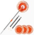 mop Mop Sunflower Orange Multifunctional Telescopic Mop with 3 Mop Heads 360° Rotation for Wet Or Dry Use mops