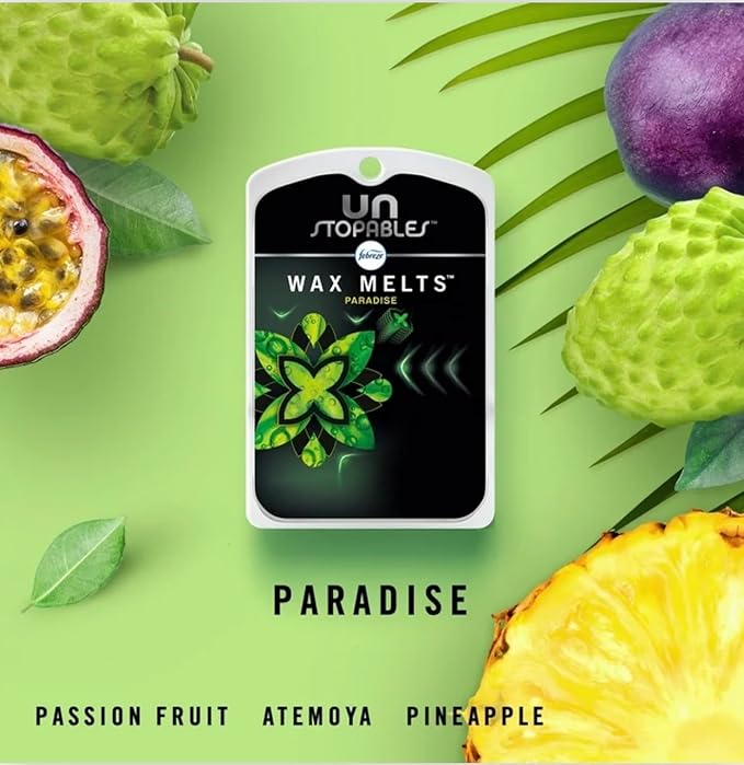 6 Pack Febreeze Wax Melts Paradise Scent Passion Fruit Atemoya Pineapple 2.75 oz 6 Count