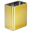 Cesun Small Bathroom Trash Can 2.1 Gallon Wastebasket Modern Metal Garbage Can Office Waste Basket Gold Stainless Steel Trash Bin for Bedroom Home Office Toilet rv Near Desk Under Sink