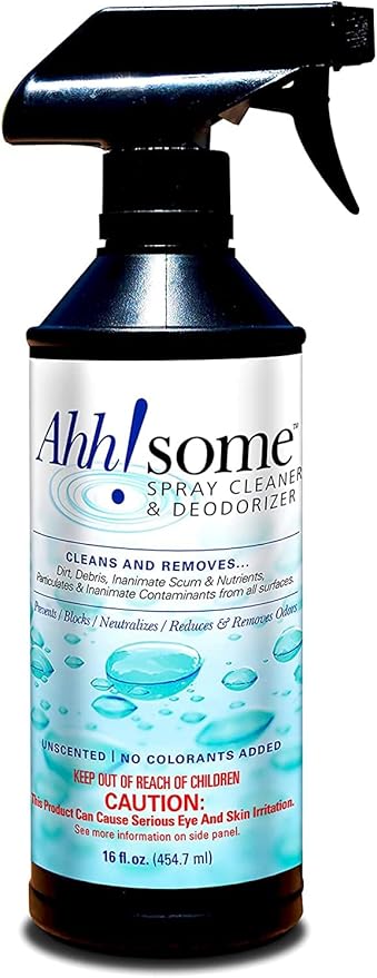 Ahh-Some Hot Tub &amp Spa Shell Cleaner | Removes Gunk and Grime from Hot Tub Cover Shell Surface | Hot Tub Maintenance &amp Cleaning Chemicals | Foam Free Spray Cleaner 16 oz