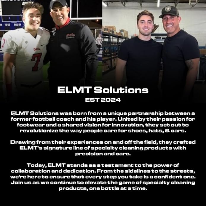 Blackline ELMT Hat Cleaning Kit — Quick-drying US-Made Cleans 50+ Hats — Hat Cleaner for Baseball Caps of all Materials Cotton Wool Leather Felt and more (8oz Solution Deodorizer Towel &amp Br
