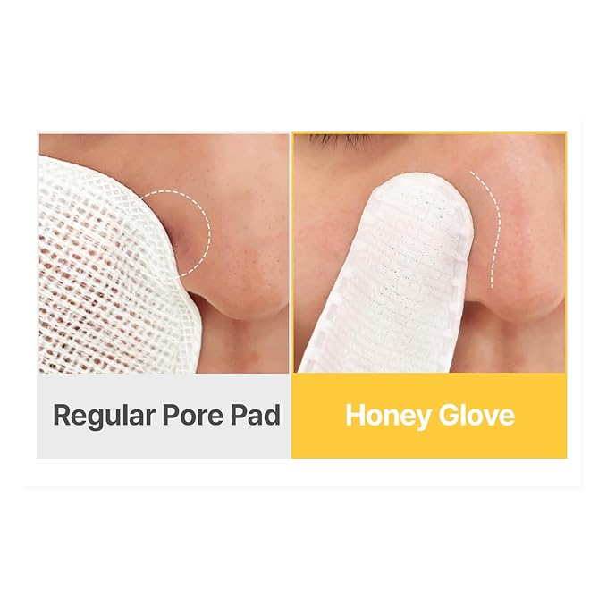 THE TOOL LAB Honey Glove Pore Cleanser Blackhead Remover Deep Pore Cleansing for Face Sebum Remover Pore Scrubber &amp Minimizer with Manuka Honey Bubble Foam Korean Skincare (4 Sheets)