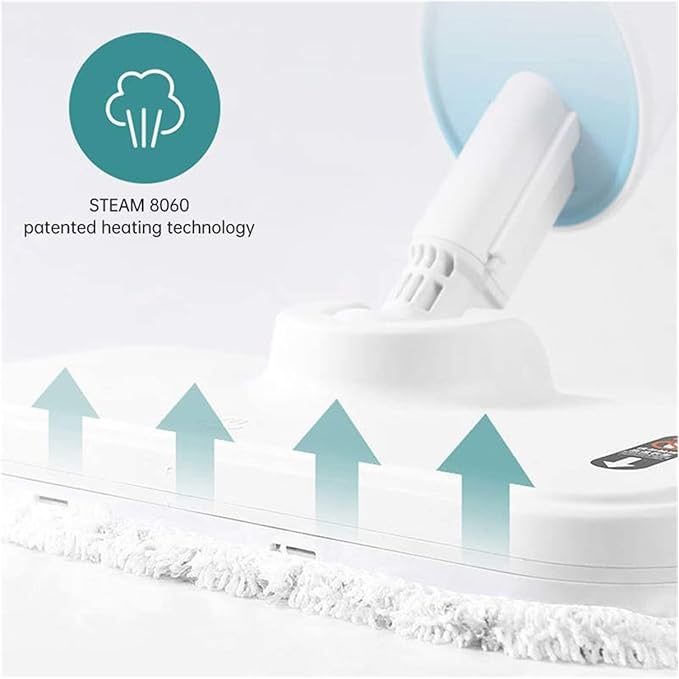 Household Steam Mop High Temperature Cleaner Steam 1200W Multifunctional White Cleaner Electric Brush Floor Steam Mop