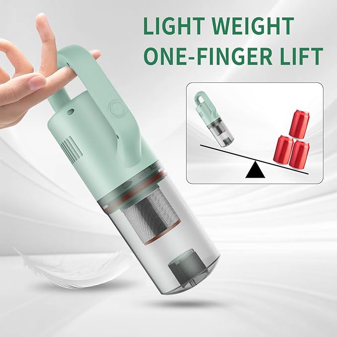 Cordless Vacuum Cleaner Handheld Stick Mini Lightweight 2-in-1 Vacuum for Pet Hair Hardwood Floor Cat Litter Home Cleaning