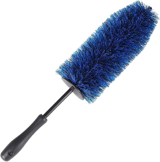 Mr. Detroit - 5pc Car Cleaning Kit with Wheel Brushes and Cleaner Drill Wheel Brushes Long Handle Cleaning Brush Wheel Cleaning Tool for Cars Rims Trucks Brakes and Any Other Narrow Spaces