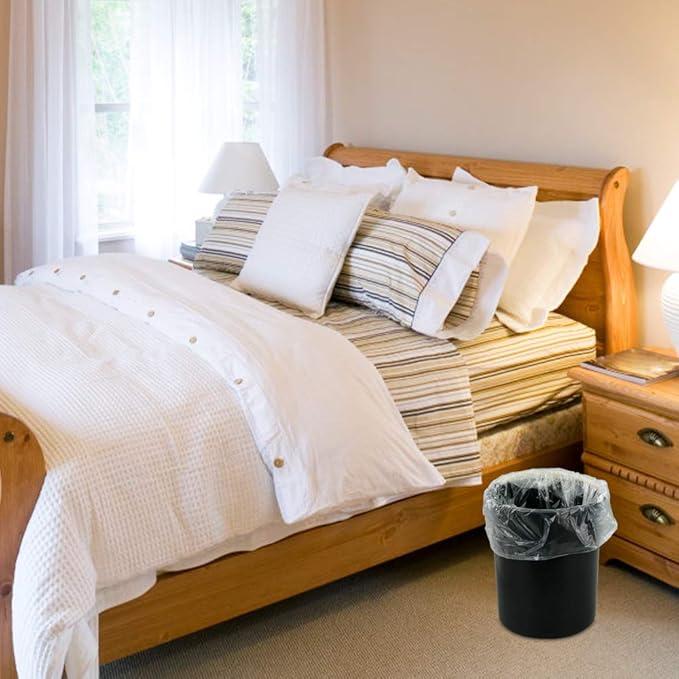 Pekky 1.5 Gallon Clear Trash Bags Small Garbage Bag 300 Counts
