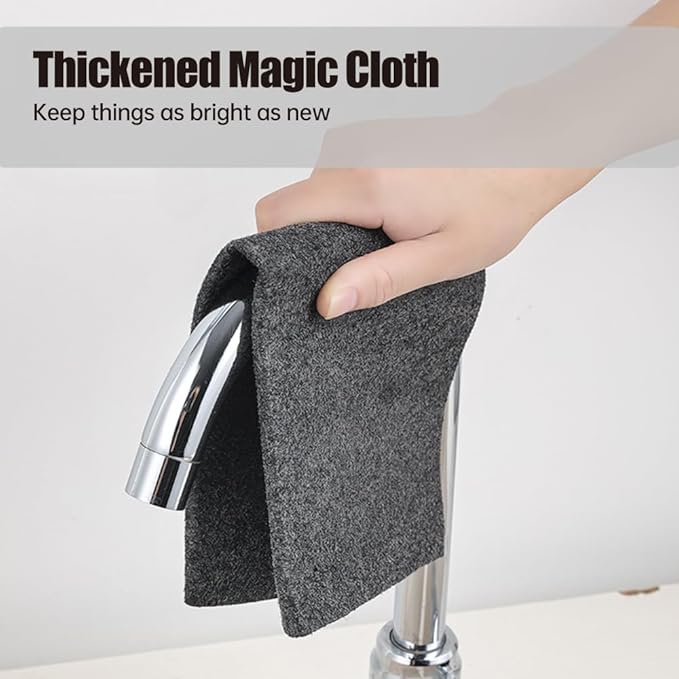 Fliwos Thickened Magic Cleaning Cloth 2026 Upgrade Reusable Streak Free Cleaning Cloths Microfiber Cleaning Rags Multipurpose Lint Free Glass Wiping Towels for Kitchen Window Cars (10 12×16 in)