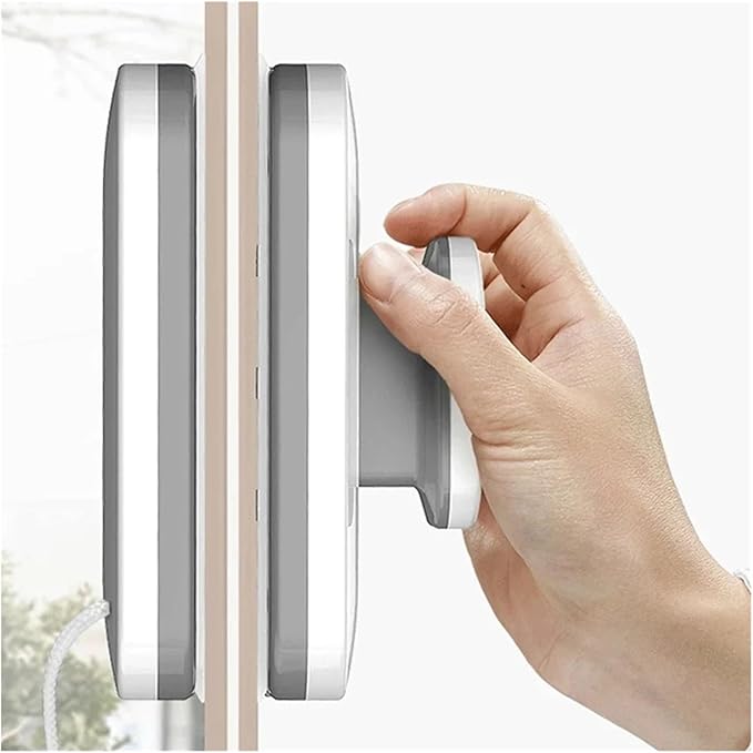 Compatible For Upgraded Magnetic Window Cleaner Brush Double Sided Automatic Water Discharge Wiper Glass Tool Household Home Use(18-30mm)