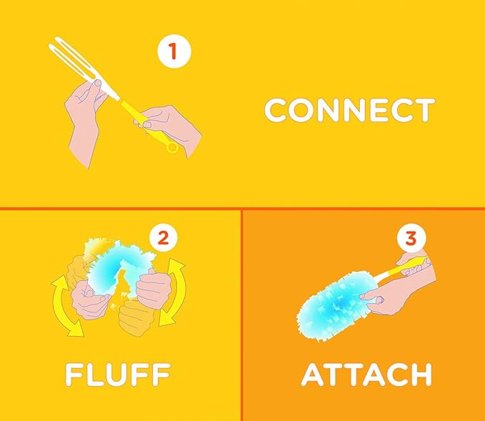Swiffer 21461 Refill Duster Dust Lock Fiber Lavender Vanilla Scent 4 Width 6 Length Light Blue (Pack of 40)