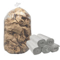 FSE 55 Gallon Trash Can Liners Clear Trash Bags Heavy Duty 1 Mil 250 Count