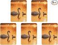 5PCS Car Air Freshener Hanging Personalized Double Sided Swan Cygnets Car Fresheners Long Lasting New Cars Scents Cute Automotive Freshies for Closets Drawers (tea)