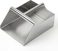 304 Stainless Steel Grain Scoop 120oz Heavy Duty Feed Shovel 8-inch Wide High-Capacity for Feed Livestock Poultry Pet Food and Bird Seed Comfortable Grip Handle Easy to Clean