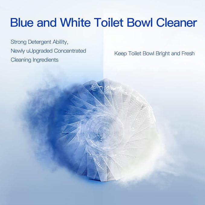 KIISIISO Toilet Bowl Cleaners 40 PACKLong-Lasting Toilet Bowl Cleaner Tablets with Sustained-Release Technology Against Tough StainsAutomatic Toilet Cleaner for Deodorizing &amp Descaling