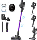 Vexilar V8PRO Cordless Vacuum Cleaner for Home - 25Kpa Stick Vacuum with Self Standing Design Max 35Min Runtime 6 in 1 Lightweight Vacuum for Hardwood Floors and Carpet Pet Hair(Violet)