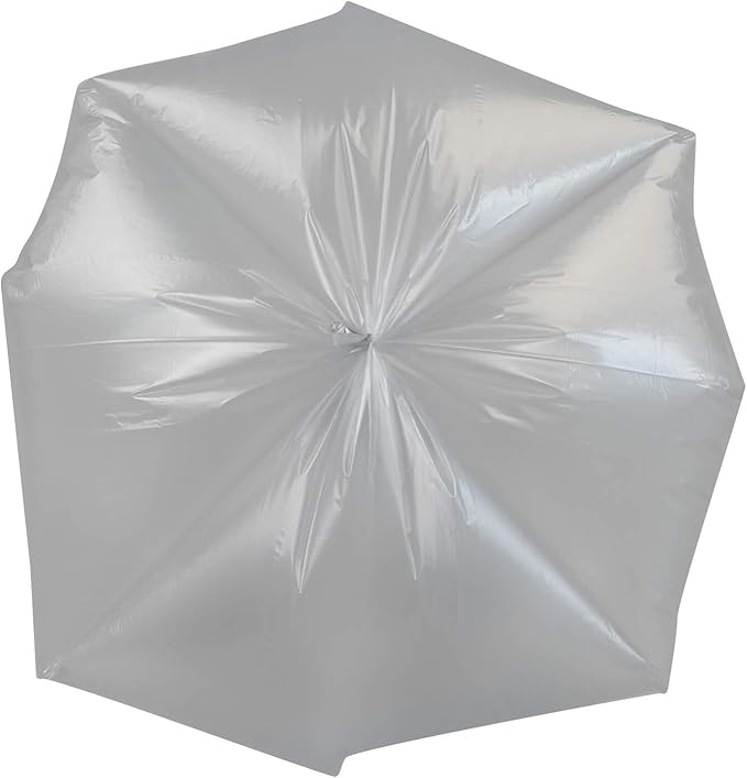 Obstnny Tall Kitchen Trash Bags 13 Gallon Garbage Bags 150 Counts (Clear Grey)