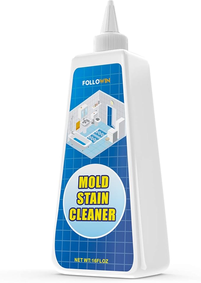 FOLLOWIN Mold and Mildew Stains Cleaner Gel 16oz for Washing Machine Front Loader Seal Household Mold Stain Cleaner for ShowerSinkMold Stain Remover Gel for Bathroom GroutBathtub