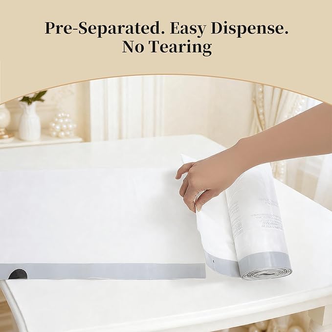 21 Gallon Drawstring Trash Bags 80L Extra Large Kitchen Garbage Bags 100ct 1.2 Mil Extra Strong Leak-Proof Liners for Home &amp Kitchen Office Unscented White Heavy Duty