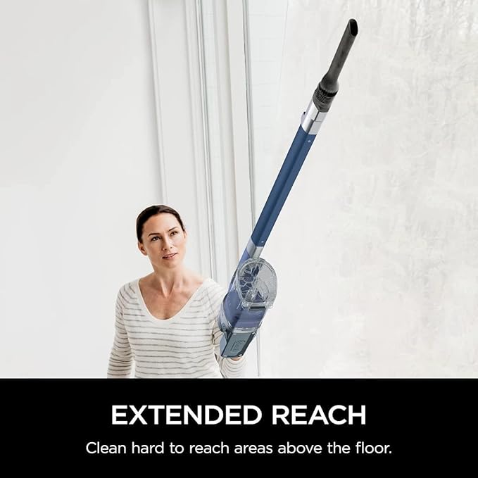 Shark IZ361H Cordless Pet Plus Stick Vacuum with Anti-Allergen Complete Seal Blue (Renewed)