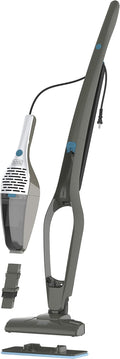BLACK+DECKER 5-in-1 Vacuum &amp Mop Convertible (Handheld or Upright) Powerful Corded 480-Watt Motor Swivel Steering Unlimited Runtime - Quick Clean with Minimal Effort