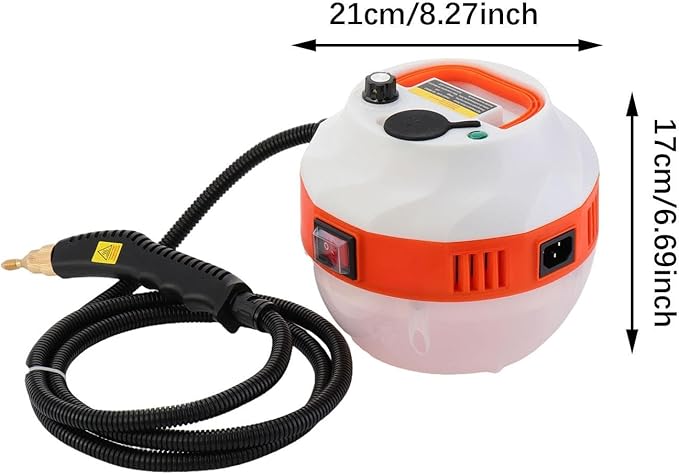 Yajuyi High Temperature Steam Cleaner Steam Cleaning Machine Home Office 1500W High Pressure Steamer for Refrigerator Upholstery