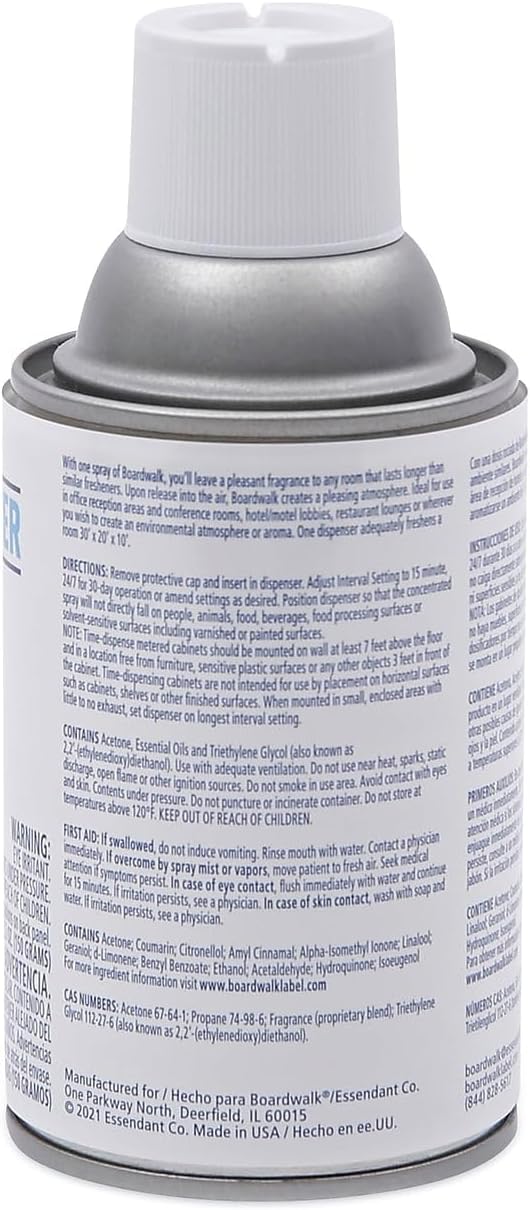 Boardwalk 5.3 oz. Powder Mist Metered Automatic Air Freshener Refill Aerosol (12/Carton) BWK902