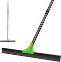 Rubber Floor Squeegee with 24” Heavy Duty Silicone Rubber Scraper Head and 60” Long Adjustable Handle Shower Squeegees for Concrete Floor on Multi-Surface Tile Glass Pool Garage Cleaning