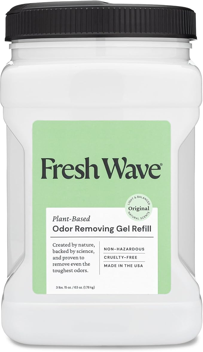 Fresh Wave Original Scent Odor Removing Gel Refill 63 oz. | Safer Odor Absorbers for Home Cooking Trash &amp Pets Areas | Natural Plant-Based Odor Eliminator