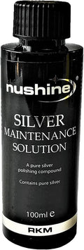Nushine Silver Maintenance Solution 3.4 Oz - contains pure silver (perfect for worn silver)