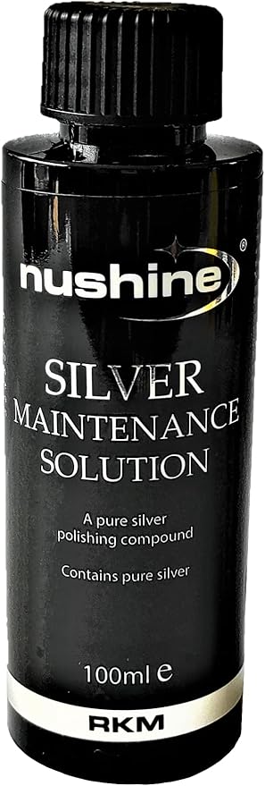 Nushine Silver Maintenance Solution 3.4 Oz - contains pure silver (perfect for worn silver)
