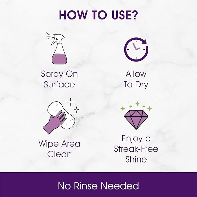 2-in-1 Countertop Cleaner + Protectant. Neutral pH Formula for Marble Granite Quartz &amp Engineered Stone. Safe Around Stainless Steel &amp All Water-Safe Surfaces.